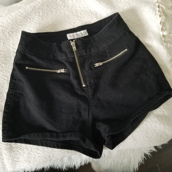 Guess Black Jean shorts